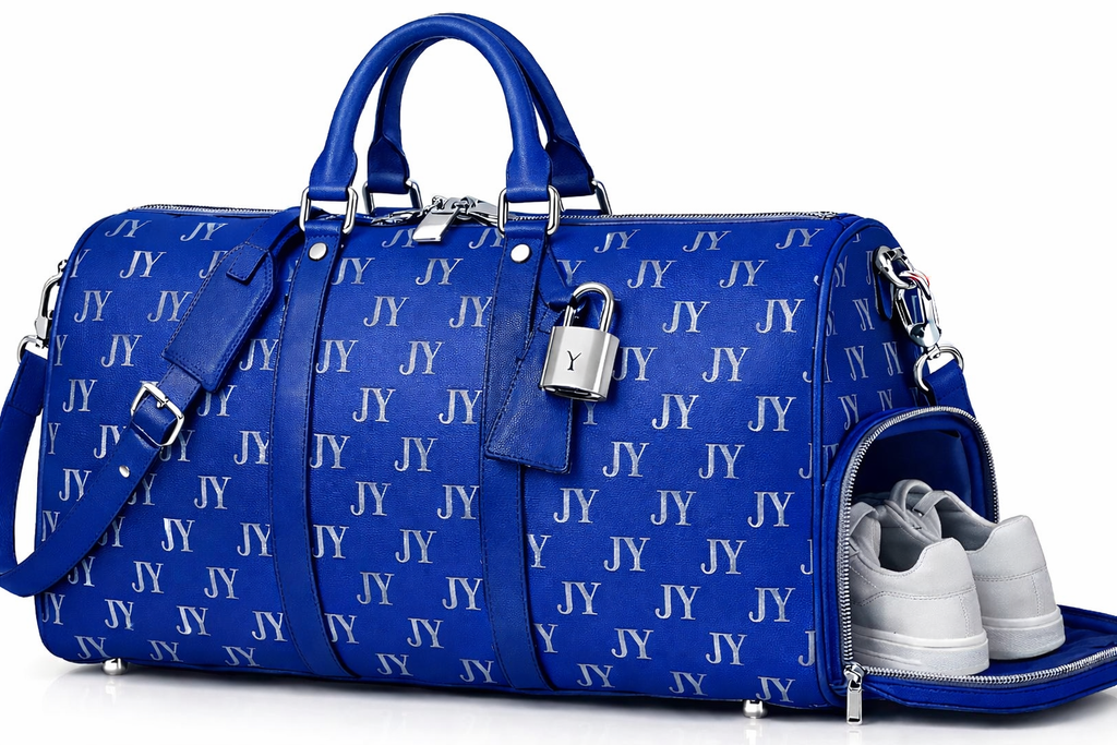 Joey Yearley Delia Travel Duffle – Royal Blue Founder Collection Founder Access Pricing — Available for a limited time before returning to the full retail price of $1600. A $50 Founder incentive is available at checkout using code FOUNDERCOLLECTION.